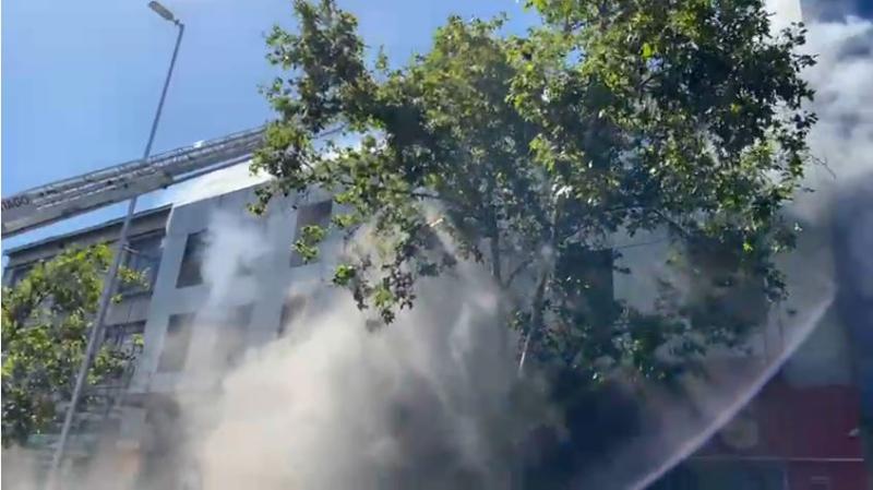 Incendio en la Alameda - Foto de Bomberos