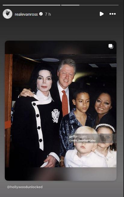 Evan Ross desmiente rumores de su madre y Michael Jackson en los archivos del caso Epstein - Instagram Evan Ross
