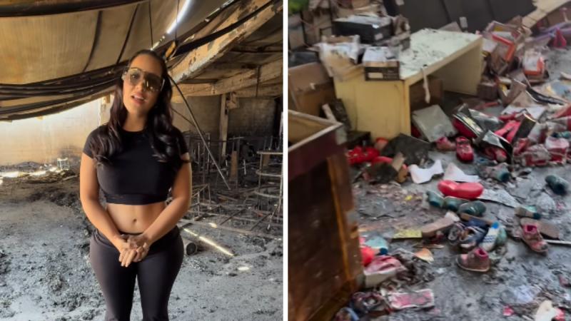 Pareja de Cepeda lamenta incendio que afectó a su local comercial - Redes sociales