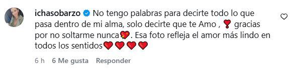 Captura - la respuesta de María Isabel Sobarzo