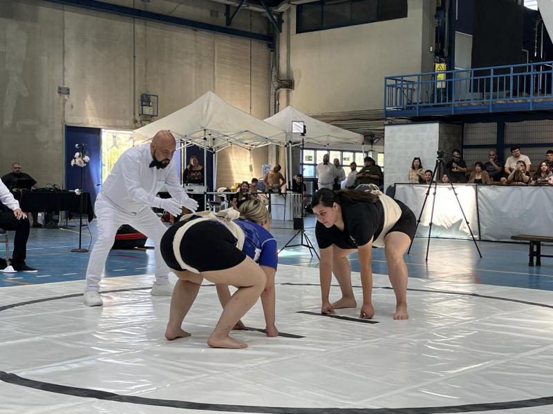 "Es un hito histórico": Celebran primer torneo oficial de sumo en Chile - Captura X (@JapanEmb_Chile)