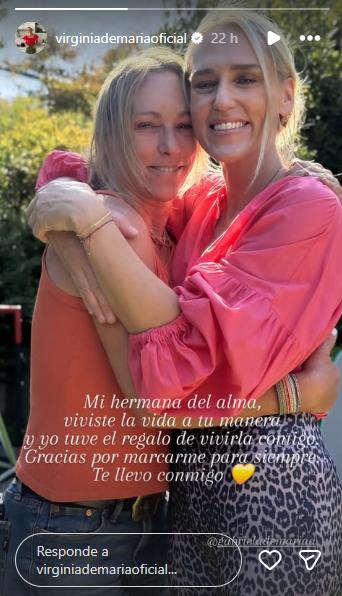 Virginia Demaria lamenta la muerte de su hermana - Instagram