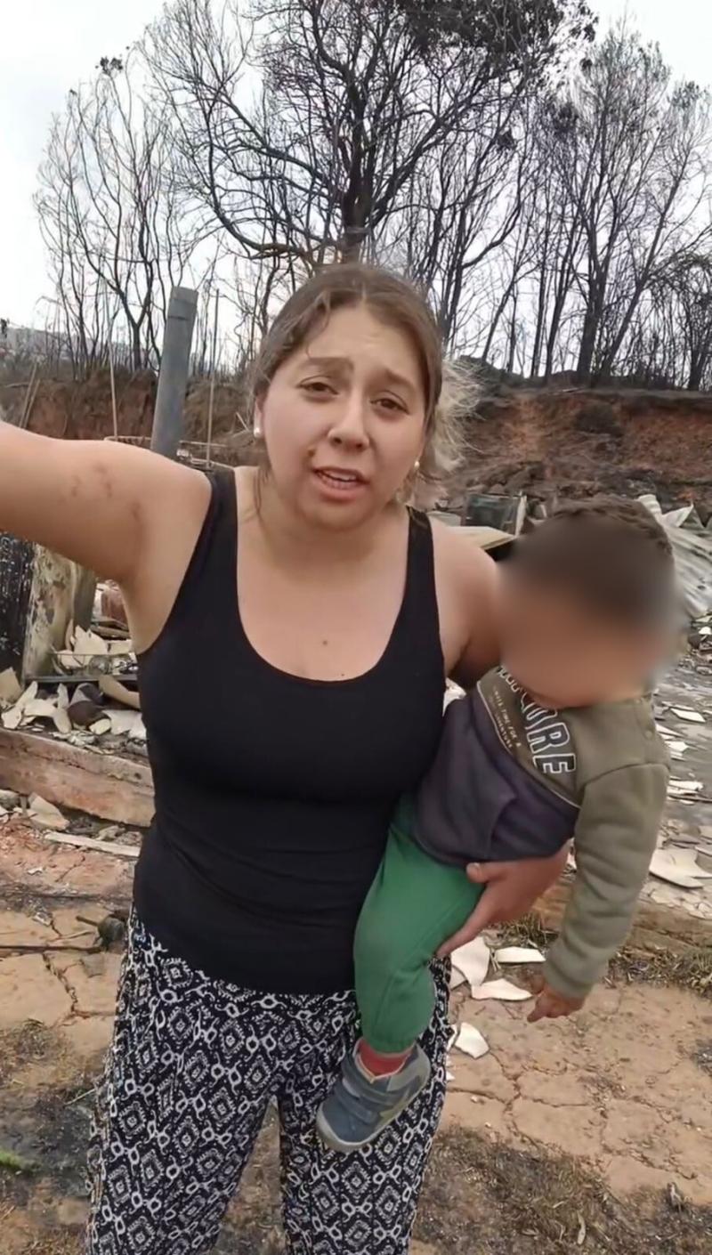 Instagram - Damnificada por incendios en Penco