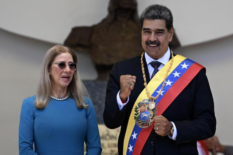 AFP - Cilia Flores y Nicolás Maduro