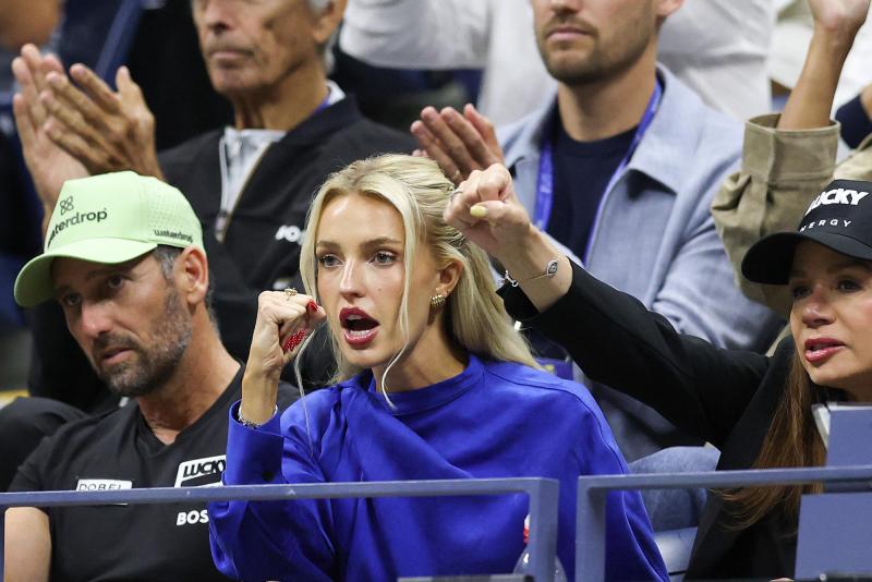 Morgan Riddle, pareja de Taylor Fritz - AFP