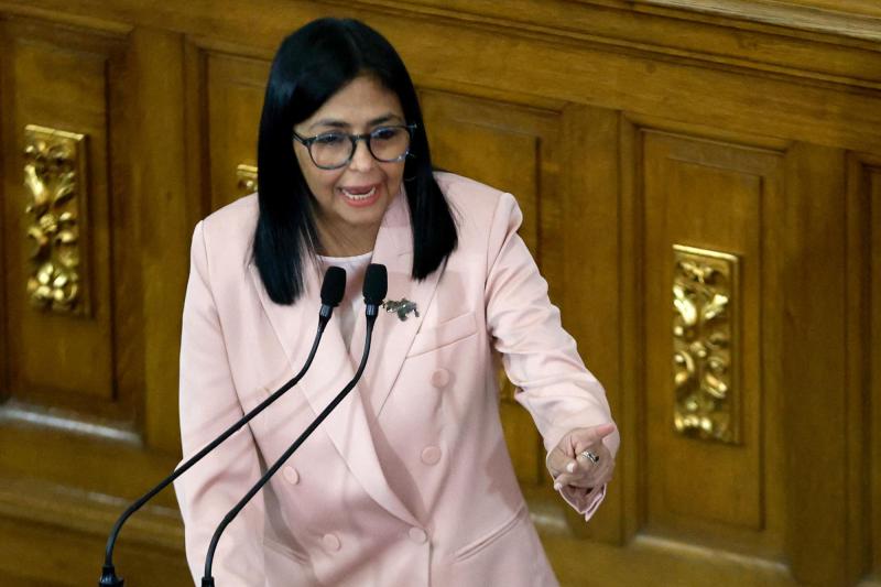 AFP - Delcy Rodríguez habría participado del 'Pacto de Doha'
