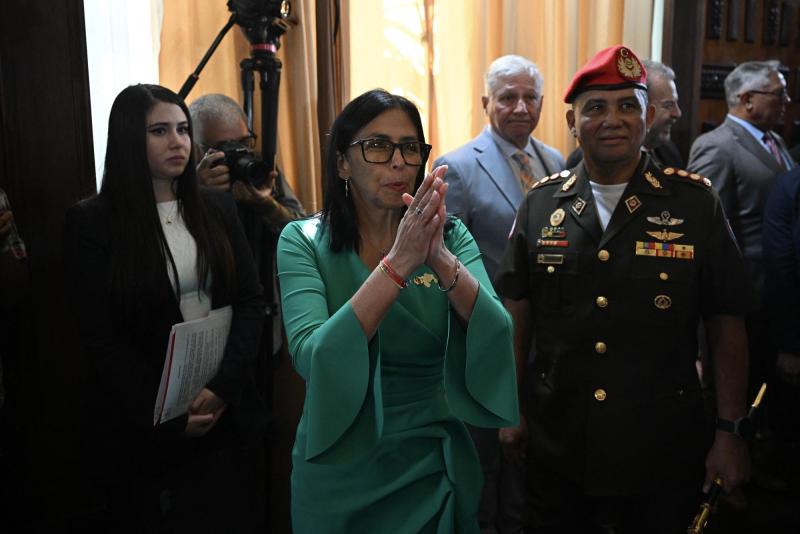 AFP - Delcy Rodríguez, vicepresidenta de Nicolás Maduro y nueva presidenta encargada de Venezuela