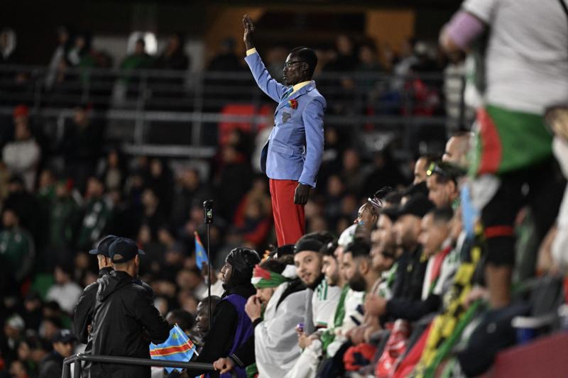 Lumumba Vea, el hincha viral del Congo - AFP