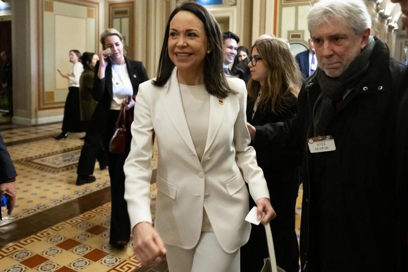 María Corina Machado destaca reunión con Trump - AFP