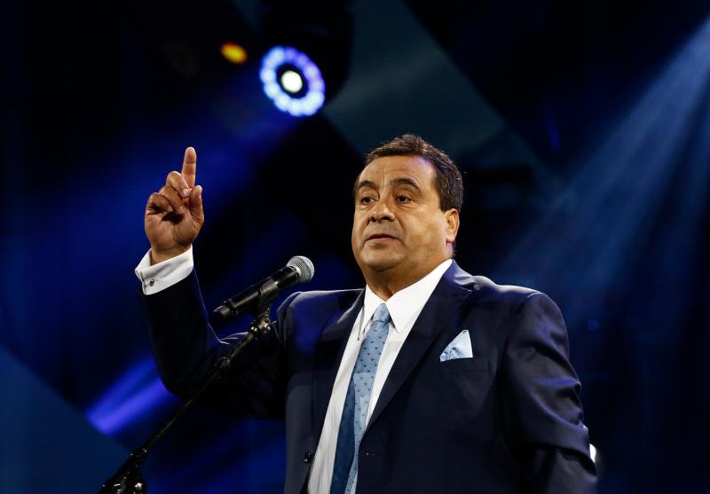 Agencia Uno (archivo) - Dino Gordillo en el Festival de Viña de 2019