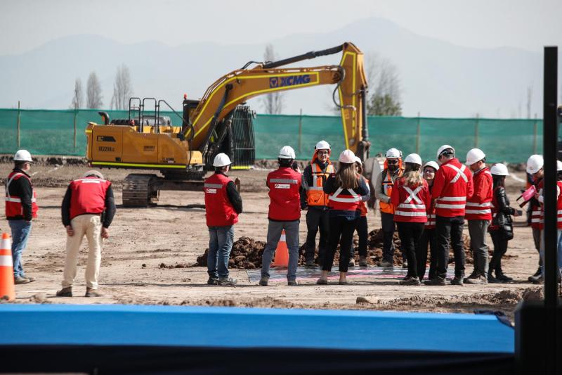 Agencia Uno - Contrucción de Linéa 8 de Metro de Santiago