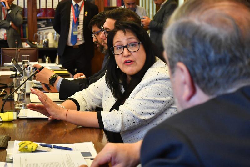 Agencia Uno - La contralora Dorothy Pérez hizo la crítica en la Comisión de Hacienda del Senado