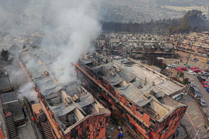 Agencia Uno - Incendio en la región del Biobío