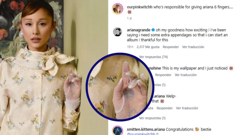 Instagram - Ariana Grande reacciona a portada de Vogue Japón donde aparece con seis dedos