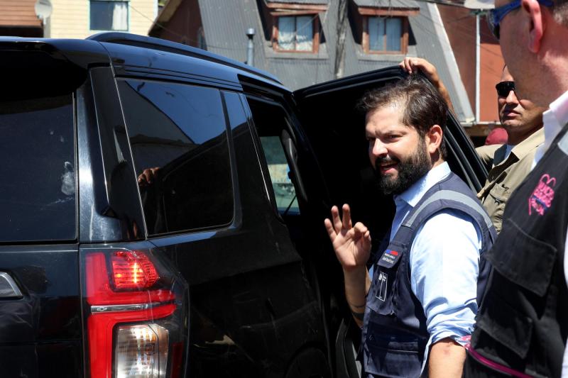 Aton- Boric viajó al sur ante la catástrofe