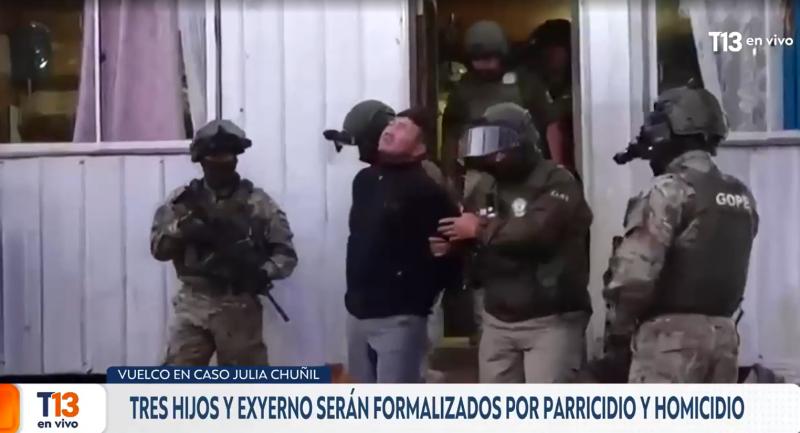 T13 - Detenido por caso de Julia Chuñil