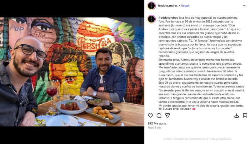 Instagram - Freddy Pérez y Andrés Caniulef