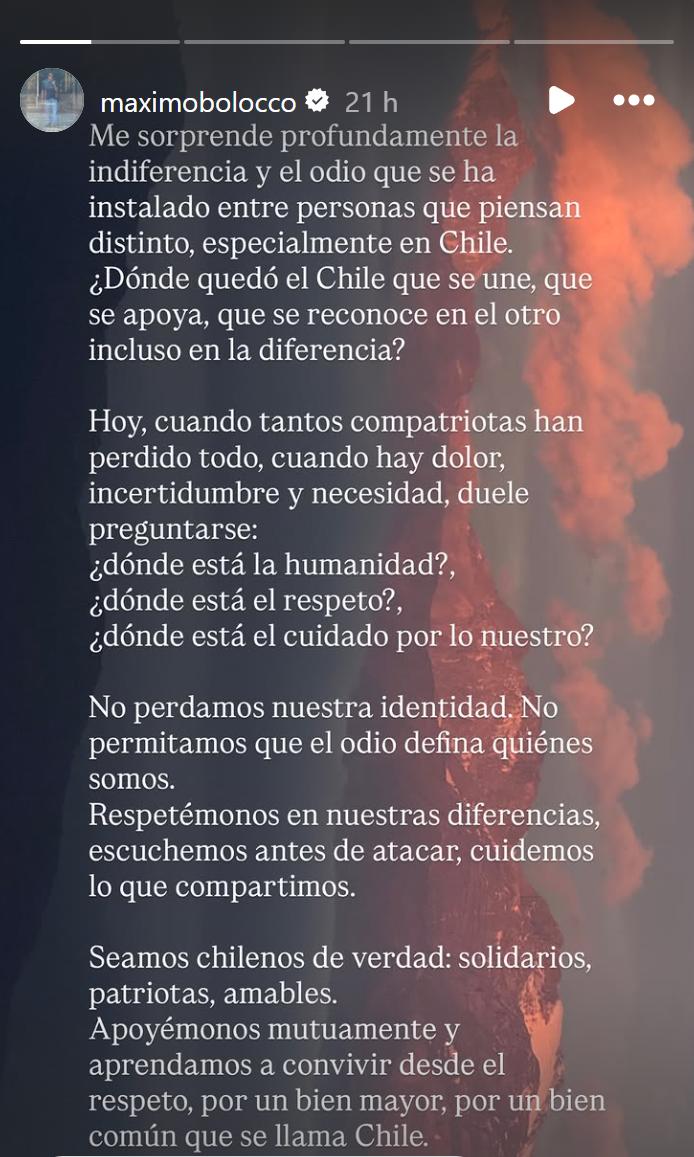 El furioso descargo de Máximo Menem tras los incendios - Redes sociales