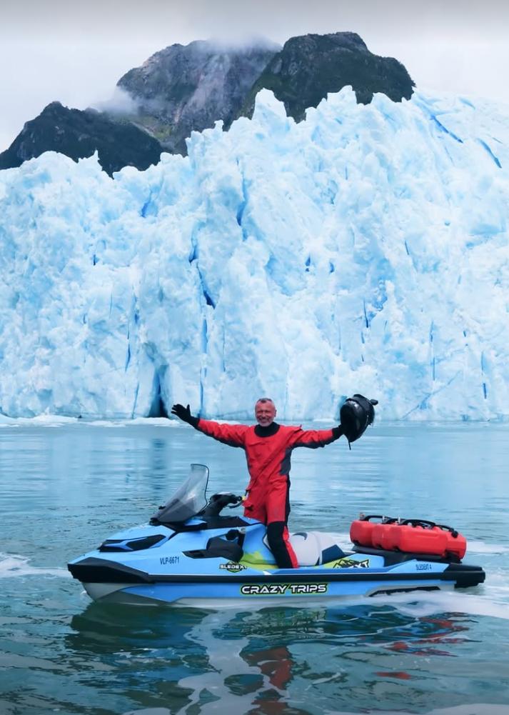 Empresa de nacionalidad rusa que usaba motos acuáticas en la Patagonia operan desde enero de 2025 en Chile - @Sledext