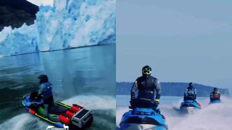 Instagram - Denuncian ingreso de motos de agua en zonas protegidas de la Patagonia