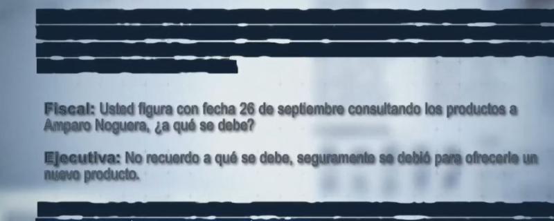 Reportajes T13 - La declaración de ejecutiva de Amparo Noguera