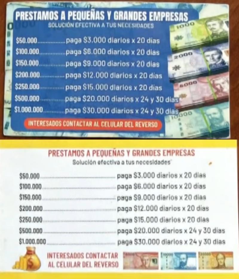 Tarjetas en ferias libres y una aplicación móvil: Así era el modus operandi de los prestamistas colombianos