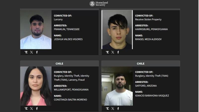 ICE incluye a 42 chilenos en listado “Lo peor de lo peor” de extranjeros detenidos en EE.UU.