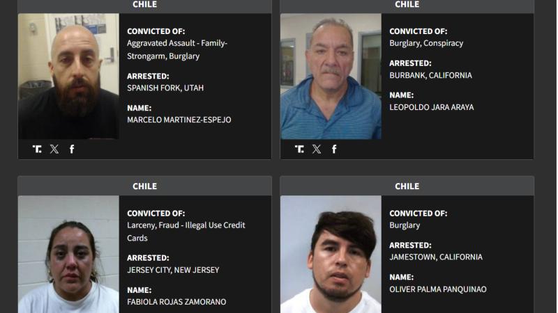 ICE incluye a 42 chilenos en listado “Lo peor de lo peor” de extranjeros detenidos en EE.UU.