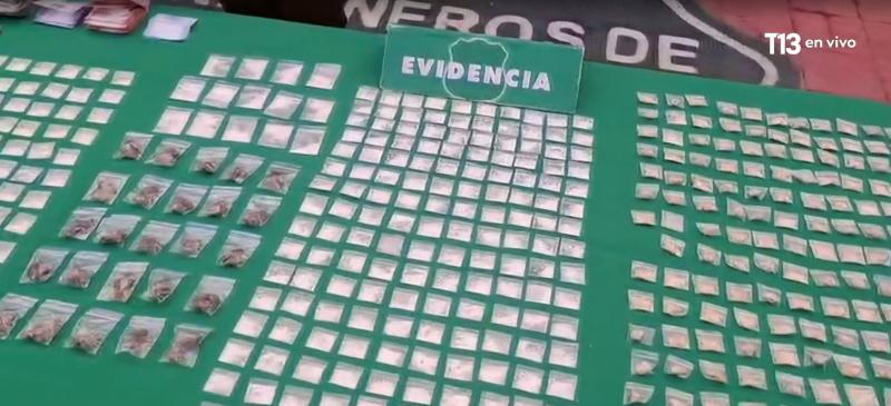 T13 - 'Lista de precios' en punto de venta de droga en Pudahuel