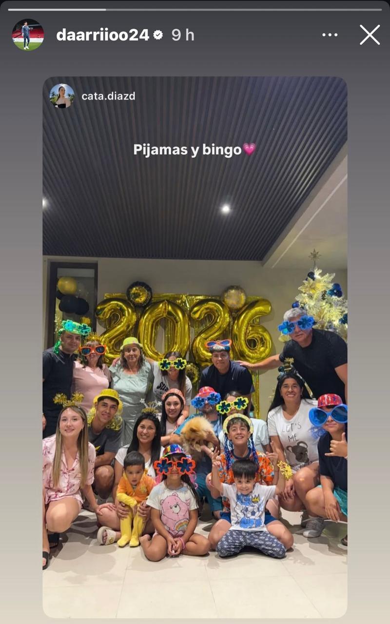 El año nuevo de los futbolistas chilenos | Instagram