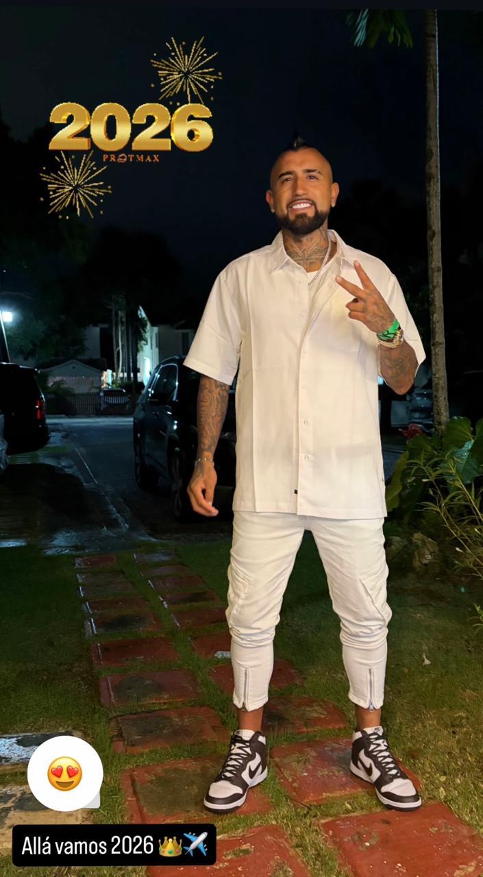 El año nuevo de los futbolistas chilenos | Instagram