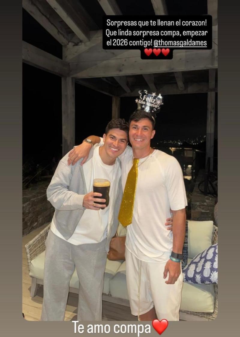 El año nuevo de los futbolistas chilenos | Instagram