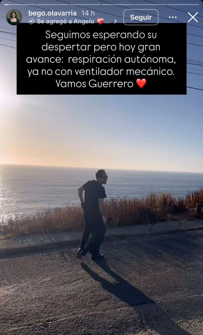 Instagram (Begoña Olavarría) - Estado de salud de Angelo Pierattini