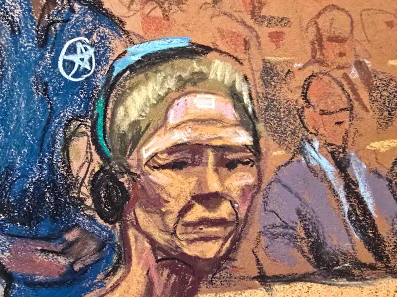 Ilustración de Cilia Flores en audiencia de Nueva York