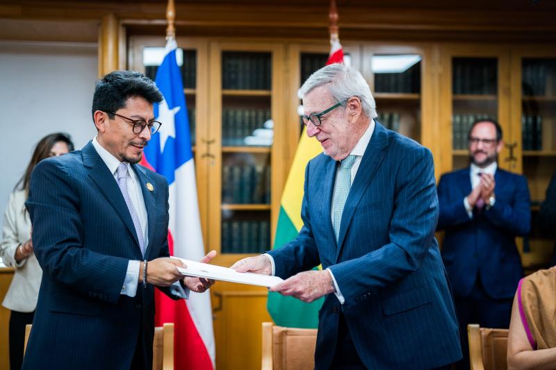 Cancilleres de Chile y Bolivia