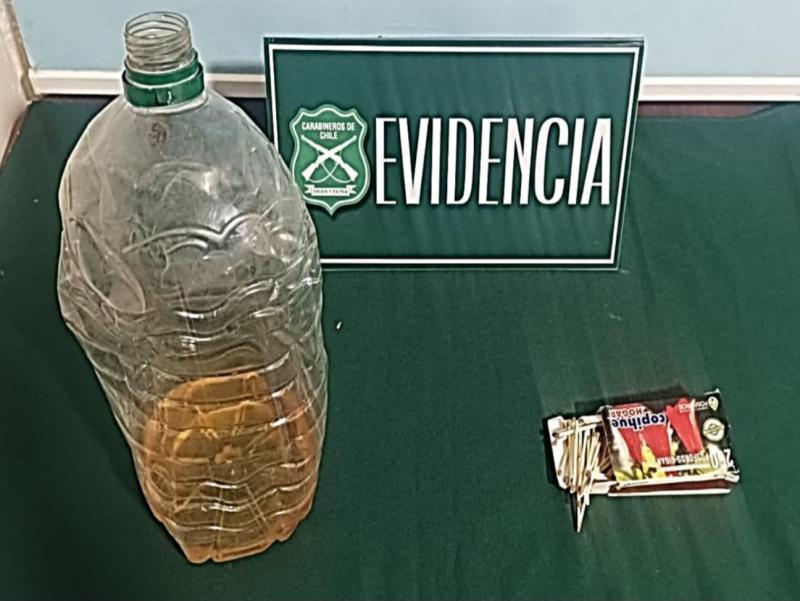 Cedida - Así detuvieron al acusado de generar incendios en La Araucanía