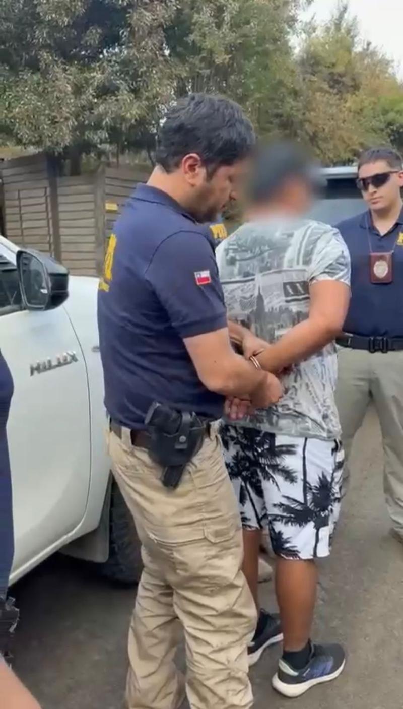 PDI - Detención de acusado de iniciar incendio en el Biobío