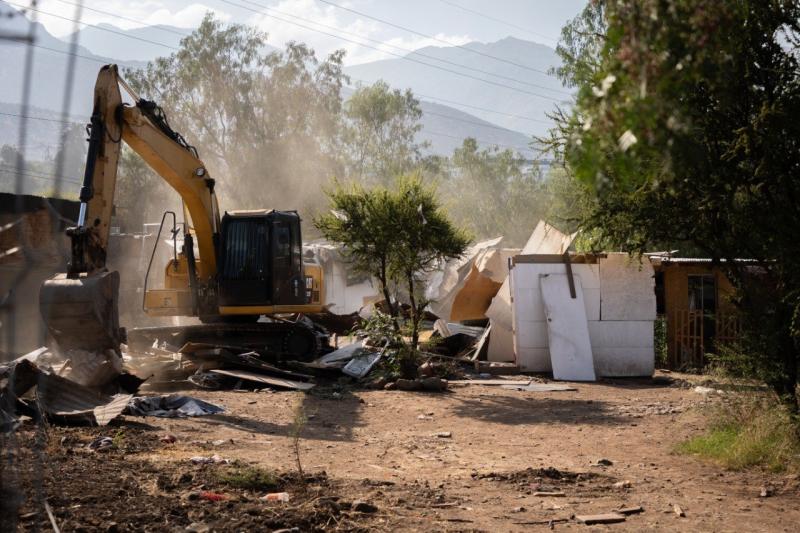 Desalojan toma venezolana en Peñalolén - Cedida