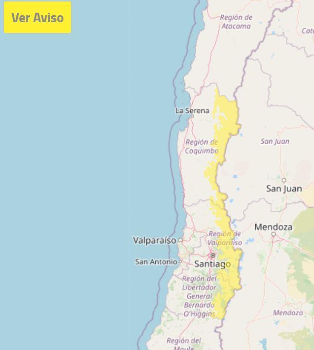 Zonas con aviso por probables tormentas eléctricas - DMC