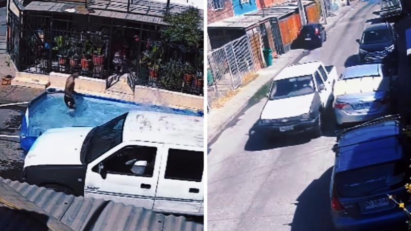 Detienen a conductor ebrio que destruyó piscina - Municipalidad de Puente Alto