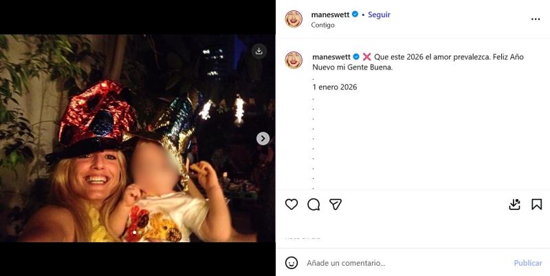 Instagram - Mane Swett y su hijo Santiago