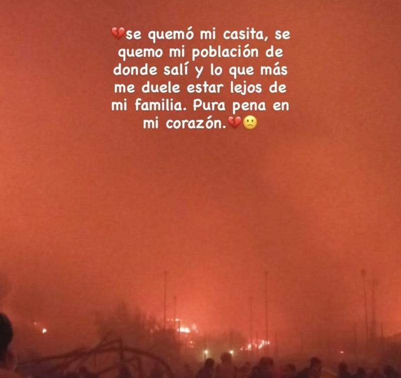 Dos futbolistas de la U pierden sus casas en incendios forestales | Instagram