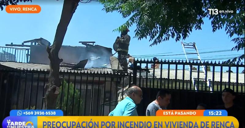 La Tarde es Nuestra - Incendio en vivienda de Renca