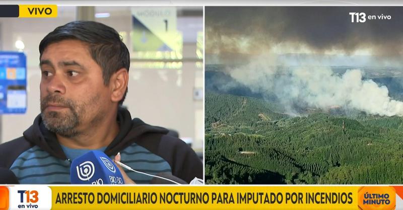 T13 - Imputado por incendios forestales en el Biobío