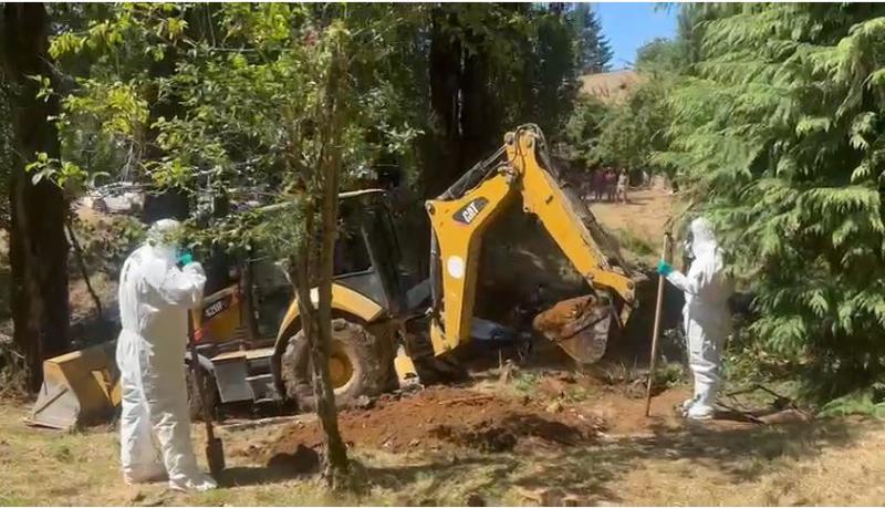 Labores de búsqueda del cuerpo de Julia Chuñil - Fiscalía de Los Ríos