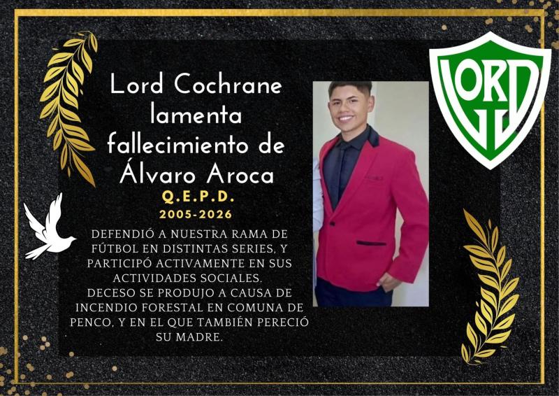 Instagram @lordcochranecds - Impacto por muerte de joven futbolista