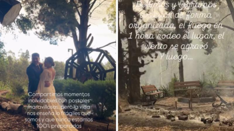 Novios evacuaron matrimonio por incendios en Lirquén - Nativa Eventos
