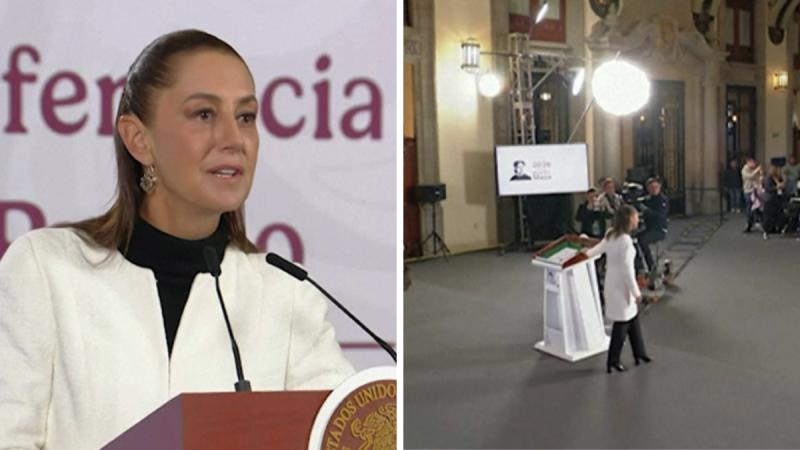 Presidenta de México evacuó en vivo por terremoto - AFP