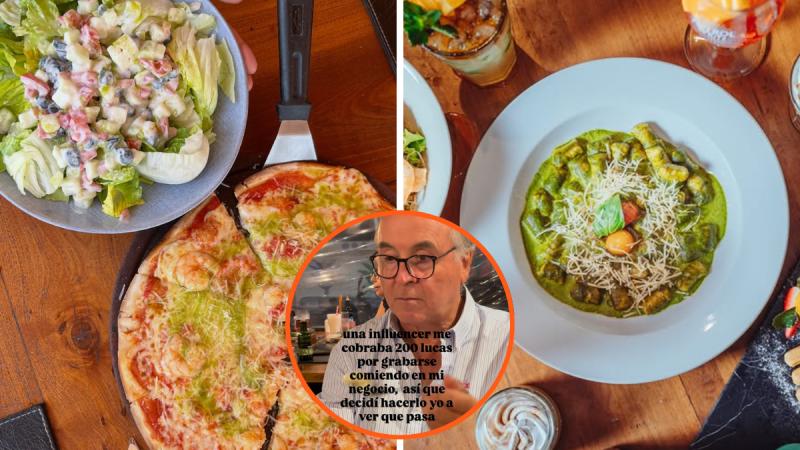 Dueño de restaurante se viralizó con particular video - Instagram @lapizzarra.cl