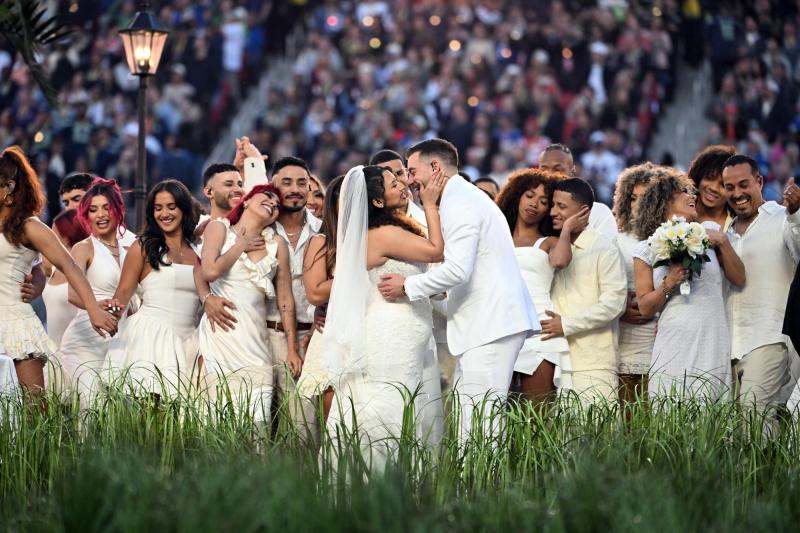 La boda en el show de Bad Bunny - AFP